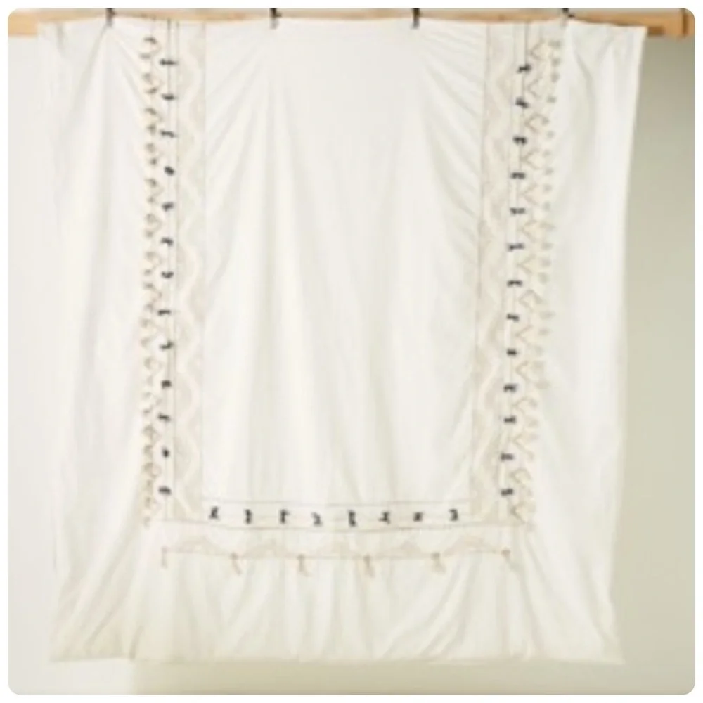NIB Anthropologie Vineet Bahl Embroidered Boho Romula Duvet Cover Twin